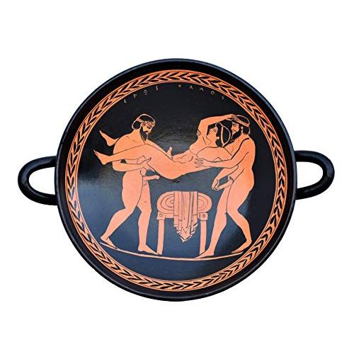 ホモセクシュアル・ラブ・ゲイ・セックス古代ギリシャ花瓶kylixギリシャ陶器の陶磁器