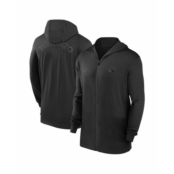 ナイキ パーカー・スウェットシャツ アウター レディース Men's Black Toronto Blue Jays Authentic Collection Travel Performance Full-Zip Hoodie Black