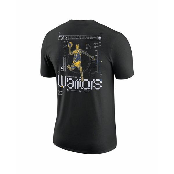 ナイキ Tシャツ トップス レディース Men's Black Golden State Warriors Courtside Air Traffic Control Max90 T-shirt Black
