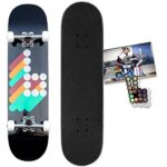 Braille Complete Pro スケートボード 女の子 男の子 キッズ ユース 大人 ティーンズ 初心者向け ポスター&ステッカー付き (8.5， 3D B)