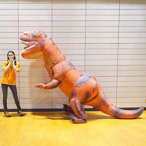 ジャンボエアブロー　巨大恐竜ティラノサウルスＴ−ＲＥＸ　H250cm / 装飾 飾り エアーブロウ ディスプレイ pop /動画有
