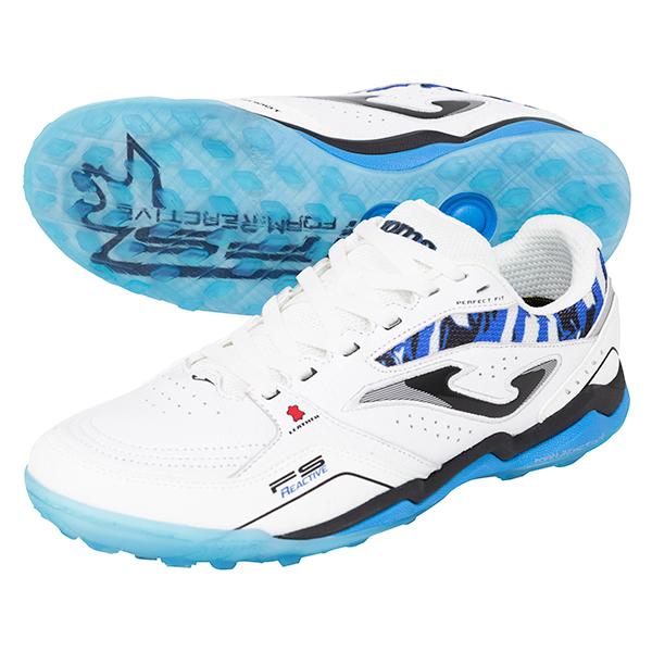 ホマ FS REACTIVE 2432 WHITE BLUE TURF 大人用 フットサルシューズ 人工芝用 Joma FSW2432TF-WHTBLU