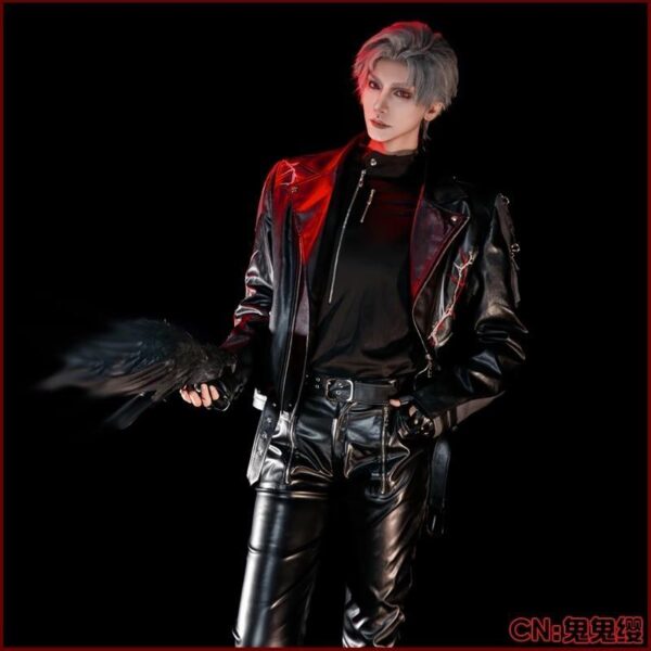 恋と深空 風 シン Sylus 異界の来客 カラスのお兄さんコスプレ衣装 ウィッグ 靴 cosplay ハロウィン 演出服 変装