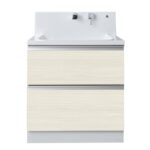 コメリオリジナル　洗面化粧台　ＫＬシリーズ　全引出し　幅９０×高さ１００ｃｍ　ラフホワイト　ＫＬ−ＫＶ−Ｂ９００ＷＪＴＢ−２１−Ｕ１Ｗ