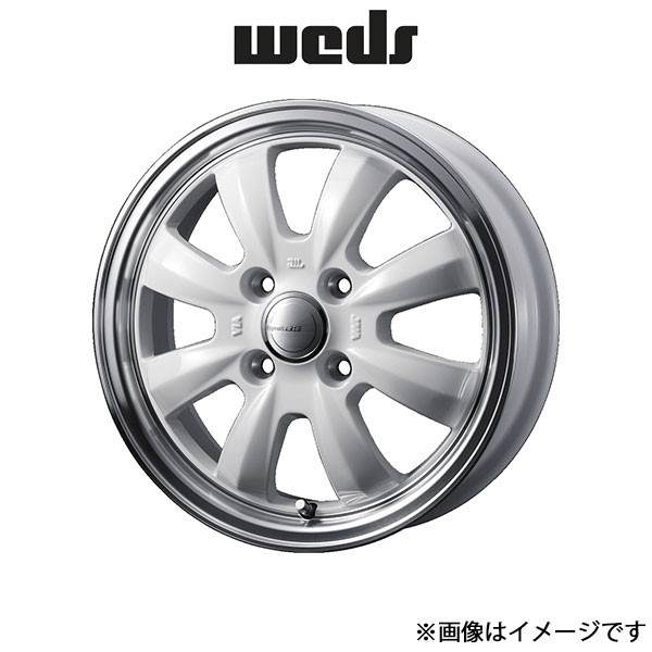 ウェッズ グラフト 8S アルミホイール 1本 ブーン M700系 15インチ ホワイト/リムポリッシュ 0041425 WEDS GYRAFT 8S