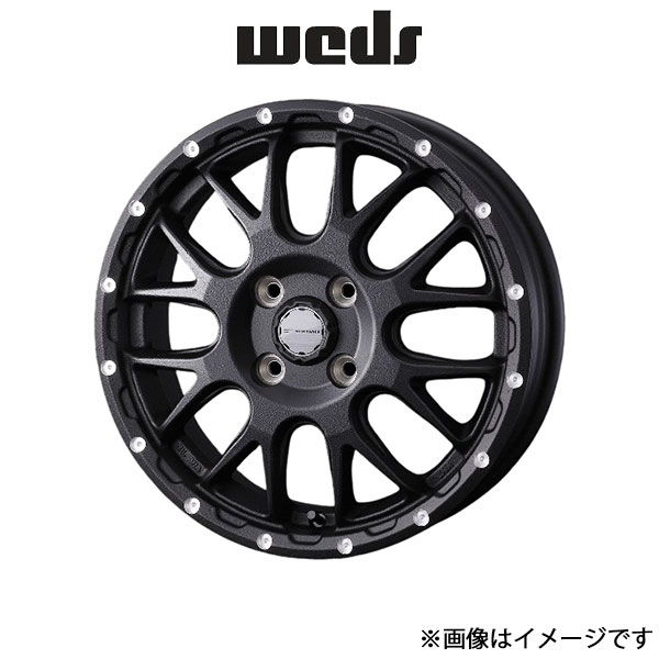 ウェッズ ウェッズアドベンチャー マッド ヴァンス 08 アルミホイール 1本 ムーヴコンテ L570系 15インチ フリントブラック 0041123 WEDS