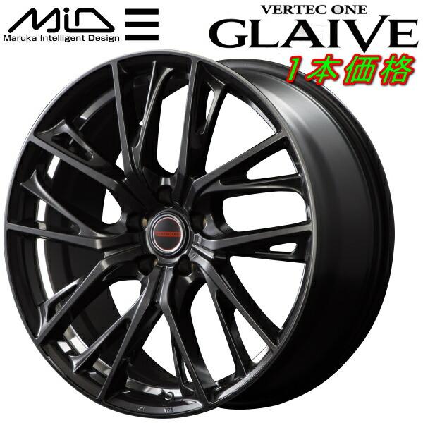 MARUKA MID VERTEC ONE GLAIVE ホイール1本価格 ダイヤモンドブラック/リムエッジ＆アンダーカットDC 7.0-18 5/114.3+55