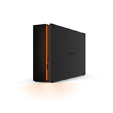 Seagate (シーゲイト) FireCuda ゲーミングハブ 外付けハードドライブ HDD 8TB - USB 3.2 カスタマイズ可能なRGB LED照明 デュアルフォワードUSB デスク並行輸入