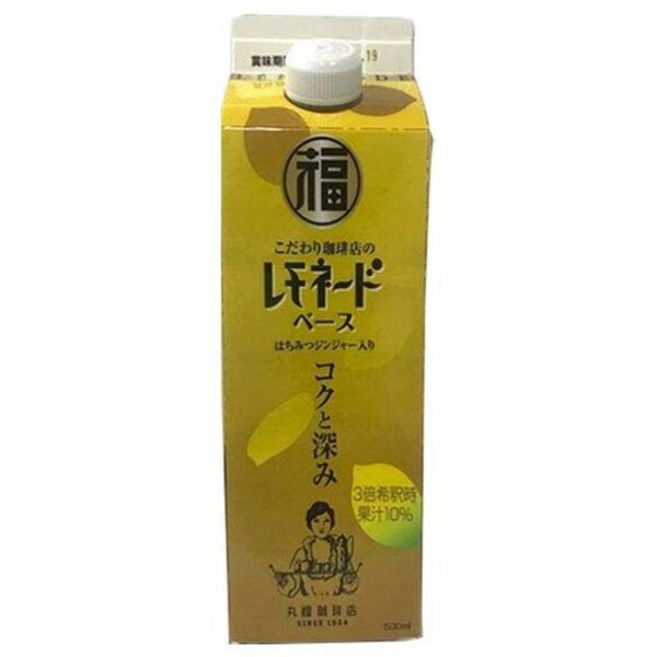 丸福珈琲店 こだわり珈琲店のレモネードベース 500ml紙パック×12本入×(2ケース)